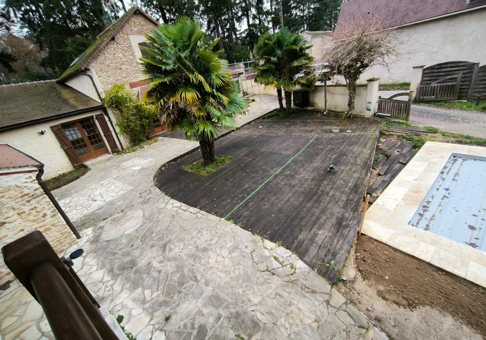 AVANT / APRES #SarlOrchis - Installation de piscine en Normandie AVANT / APRES #SarlOrchis